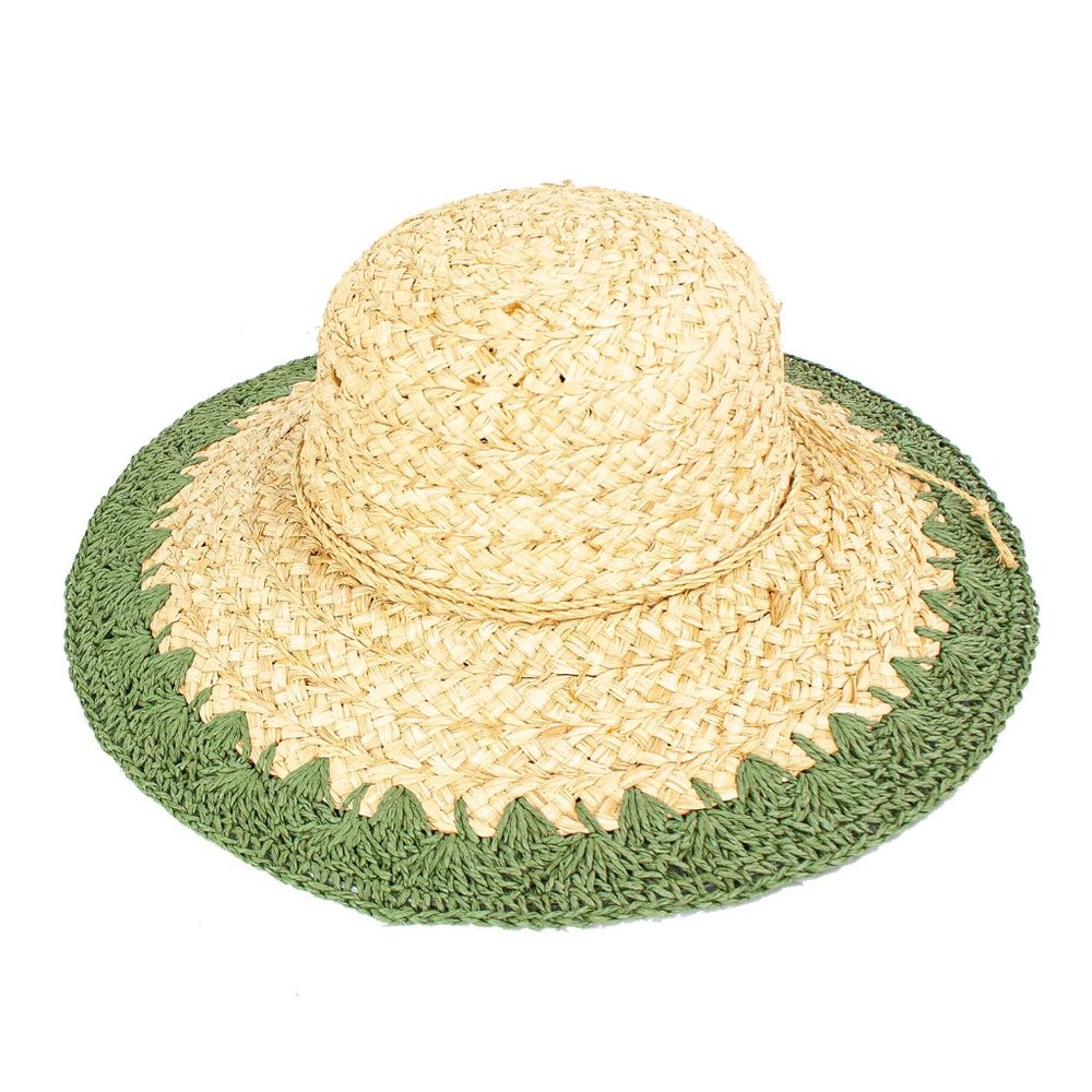Peter Grimm Melody Resort Raffia Hat in Olive